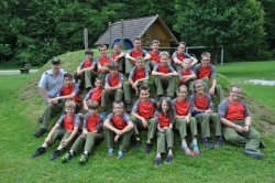 Feuerwehrjugend Kirchham mit Jugendbetreuer Bernhard Hutterer